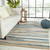 Jaipur Living Rhine Handmade Stripes Blue And Beige 8' x 10' Area Rug