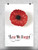 Anzac Day Fabric Red Poppy Poster -Image by Shutterstock