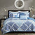 Madison Park Claire Microfiber Printed 6-Piece Coverlet Set In Blue MP13-7743