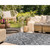 Transocean Malibu Ikat 7'10" x 9'10" Rug With Charcoal Finish MAU80822747