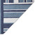 Transocean Sorrento Boat Stripe 2' x 8' Rug With Navy Finish SRNR8631733