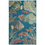 Transocean Patio Fish 1'11" x 7'6" Rug With Turquoise Finish POAR8606504