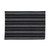 Split P Railroad Stripe Woven Black Placemat - Set of 4