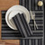 Split P Railroad Stripe Woven Black Placemat - Set of 4