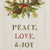 Park Designs Peace Love Joy Print Embroidered Dishtowel
