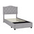 Accentrics Home Twin Tufted Storage Bed With Gray Finish DS-D401-284-2