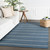 Jaipur Living Cape Cod Handmade Striped Blue And Cream 5'x8' Area Rug RUG122703