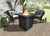 Zimlay Jayapura Metal Square Fire Pit With Glass Rocks 5742FP