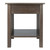 Winsome Wood Stafford End Table, Oyster With Gray Finish 16018