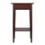 Winsome Wood Transitional Antique Walnut Composite Wood Accent Table 94430