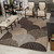 Orian Wild Weave Oystershell Seal Black 5'3" X 7'6" Area Rugs 1650