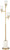 Pacific Coast Lighting Metal And Glass Floor Lamp With Warm Gold Finish 86F73