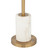 Pacific Coast Lighting Metal And Glass Floor Lamp With Warm Gold Finish 86F73
