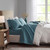 Madison Park Casual Polyester 3M Microcell Sheet Set With Teal Finish MP20-6344