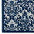 Nourison Damask Ivory and Navy Rectangle Area Rug 2'3" x 3'9"