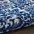 Nourison Damask Ivory and Navy Rectangle Area Rug 2'3" x 3'9"