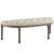 Modway Esteem Vintage French Upholstered Fabric Semi-Circle Bench EEI-3369-BEI