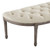Modway Esteem Vintage French Upholstered Fabric Semi-Circle Bench EEI-3369-BEI