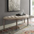 Modway Esteem Vintage French Upholstered Fabric Semi-Circle Bench EEI-3369-BEI