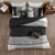 Madison Park Polyester 6 Piece Faux Suede Duvet Set With Black Finish MP12-7486