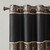 Madison Park Polyester Jacquard Total Blackout Panel With Black MP40-6780