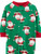 Carters Infant Boys Green Waving Santa Christmas Holiday Footie Sleeper Pajamas
