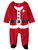 Infant Boys Red Santa Suit Christmas Footie Sleeper Pajama Sleep & Play