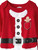 Infant Boys Red Santa Suit Christmas Footie Sleeper Pajama Sleep & Play