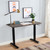 Legacy Home Electric Standing Desk With Oak Finish DSK-C2010180-GWG