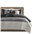 Madison Park Polyester 6 Piece Faux Suede Duvet Set With Black Finish MP12-7487