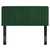 Modway Milenna Channel Tufted Velvet King Headboard In Emerald MOD-6341-EME