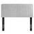 Modway Milenna Channel Tufted Velvet Full Queen Headboard MOD-6339-LGR
