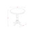 East West Furniture Jackson Wood 5-Pc Counter Height Dining Set JAQU5-WHI-W