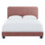 Modway Celine Channel Tufted Velvet Queen Bed In Dusty Rose Finish MOD-6330-DUS
