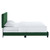 Modway Celine Channel Tufted Velvet Queen Bed With Emerald Finish MOD-6330-EME