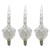 Pack of 3 Clear C7 Bubble Light Replacement Christmas Bulbs