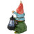12.5" Solar LED Lighted Gnome and Frog Outdoor Garden Statue
