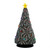 13" Vintage Style Ceramic Christmas Tree Table Decoration with LED Lights