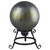 10" Gold and Silver Metallic Mirrored Glass Outdoor Garden Gazing Ball