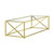 Monarch Contemporary Coffee Table With Gold And Clear Finish I 3444