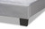 Baxton Studio Glam King Bed With Grey And Black Finish CF8747X-Grey Velvet-King