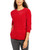 Karen Scott Women's Cable-Knit Chenille Sweater Bright Red Size Extra Large