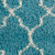 Nourison Amore Aqua Shag Area Rug in 6'7"L x9'6"W