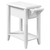 Monarch Contemporary Accent Table In White Finish I 3199