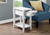 Monarch Contemporary Accent Table In White Finish I 3199