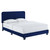 Modway Celine Channel Tufted Performance Velvet Full Bed In Navy MOD-6331-NAV