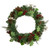Decorated Natural Pine and Berry Artificial Christmas Wreath, 24-Inch, Unlit
