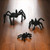 Set of 3 Black Creepy Spider Halloween Decorations