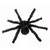 Set of 3 Black Creepy Spider Halloween Decorations