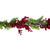 5' x 12" Red Berry and Frosted Pine Christmas Garland - Unlit